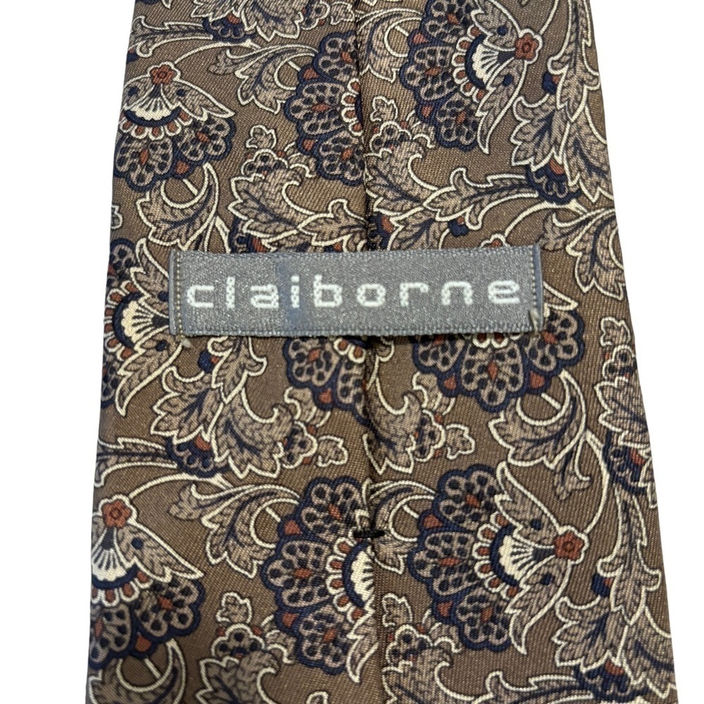 Vintage Claiborne art deco 100% made in Italy tie - Picture 4 of 6